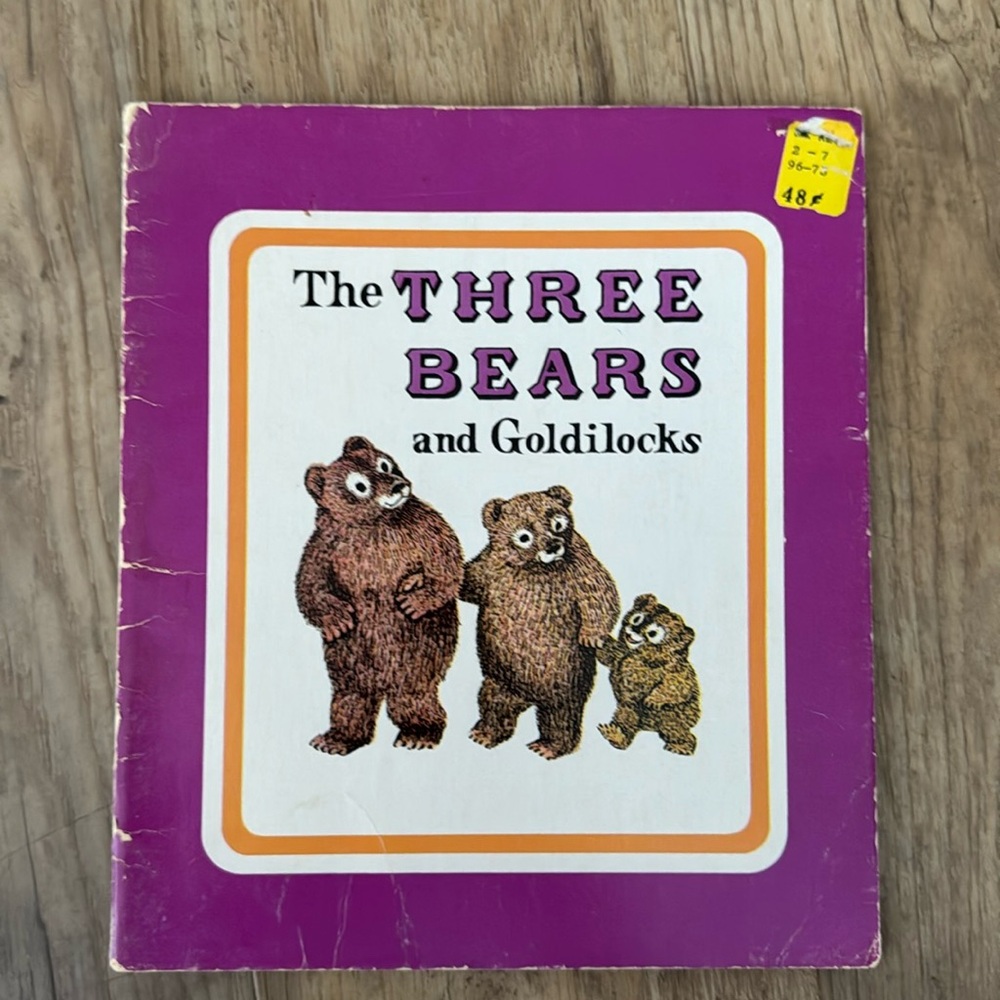 Vintage The Three Bears and Goldilocks Book